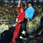 Julie and Ray Bull Riding